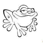 Cheerful Coloring Pictures of Frogs