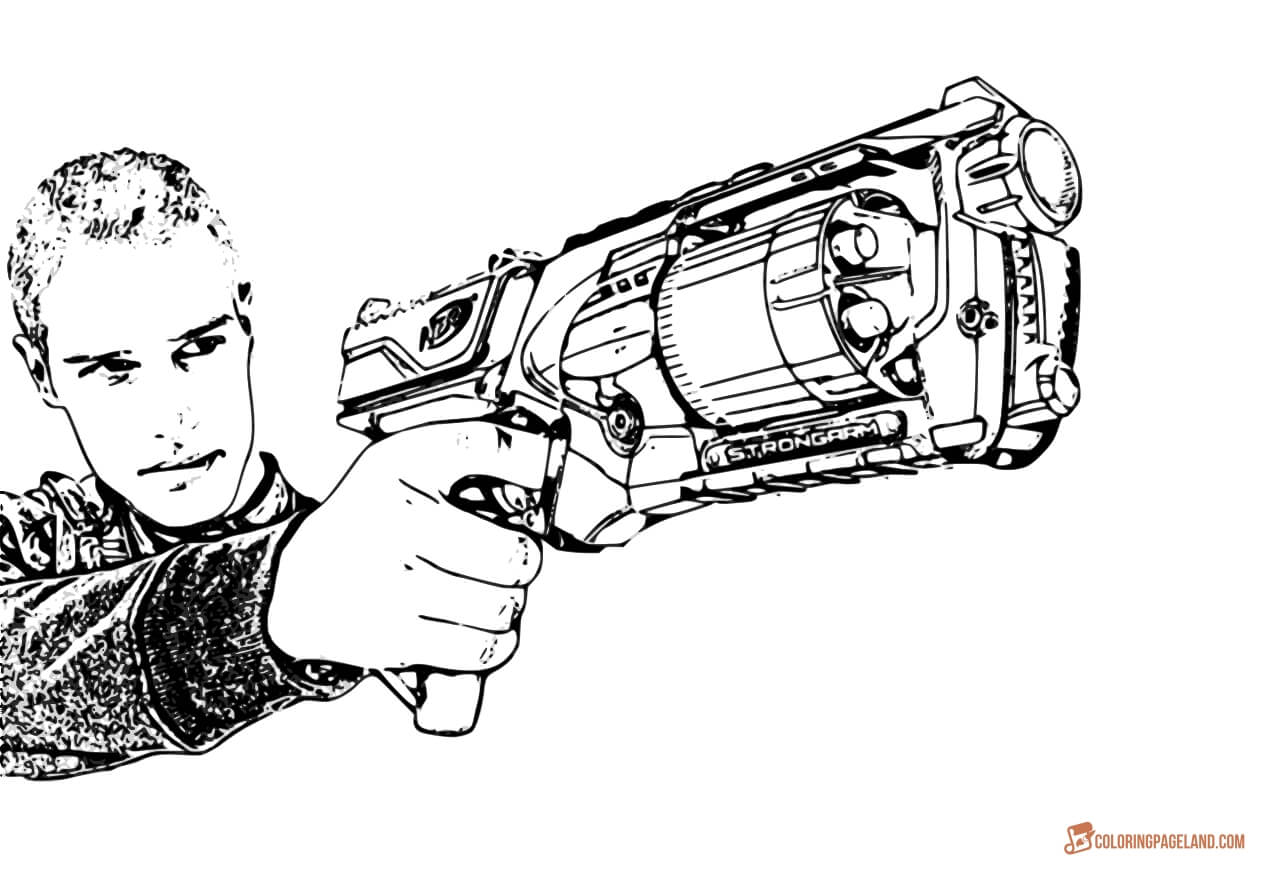 Enjoyable Gun Coloring Book