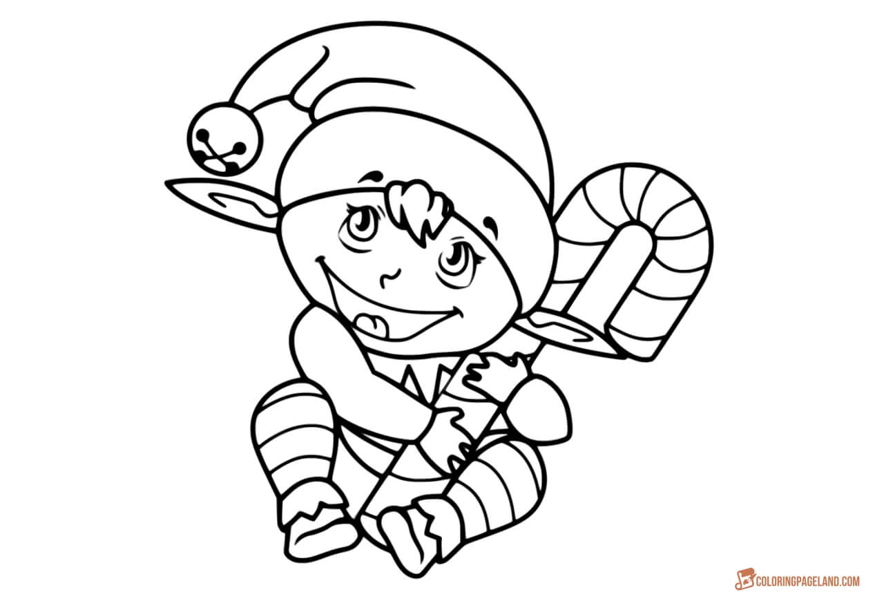 A Hand-picked Collection of Elf Coloring Pictures