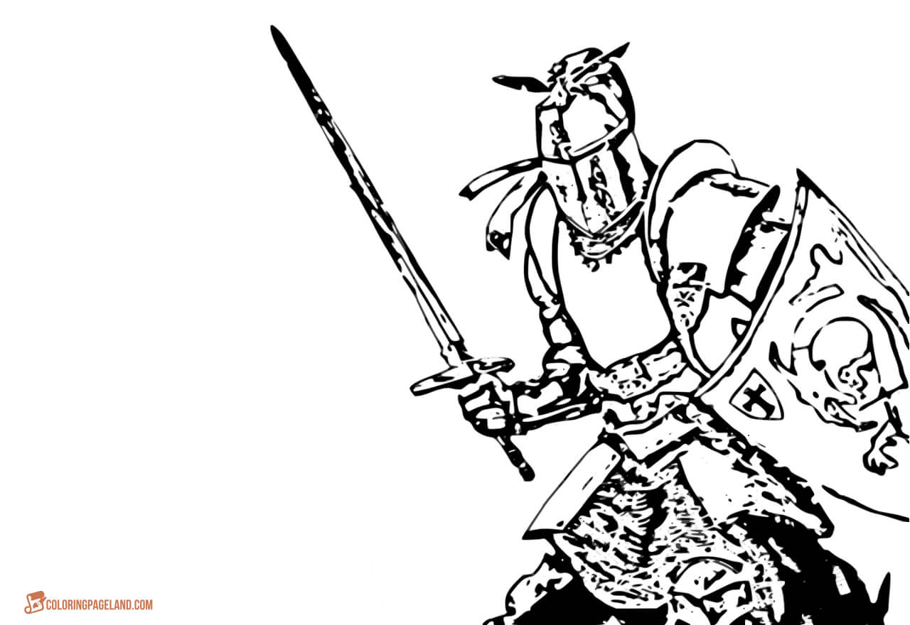 Ready to fight knight