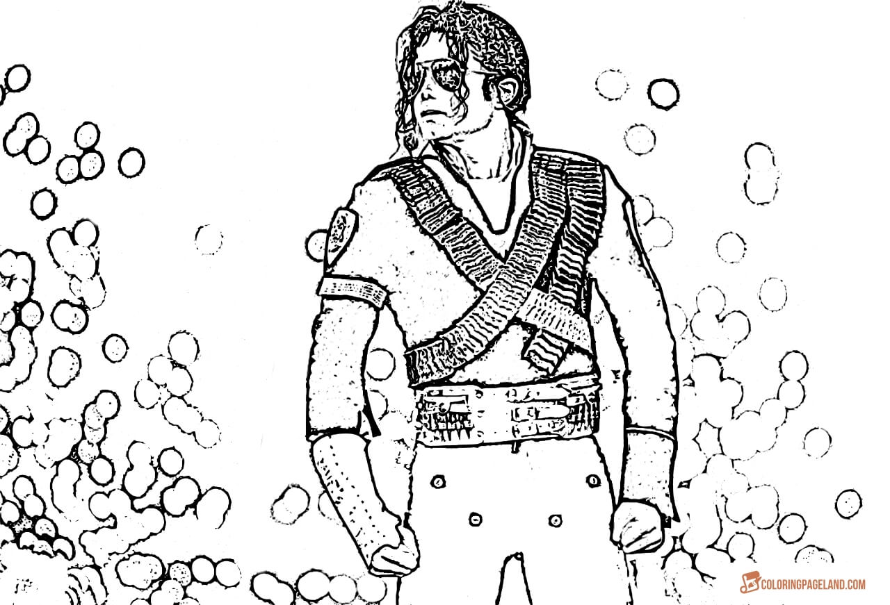 Coloring Pictures of Michael Jackson
