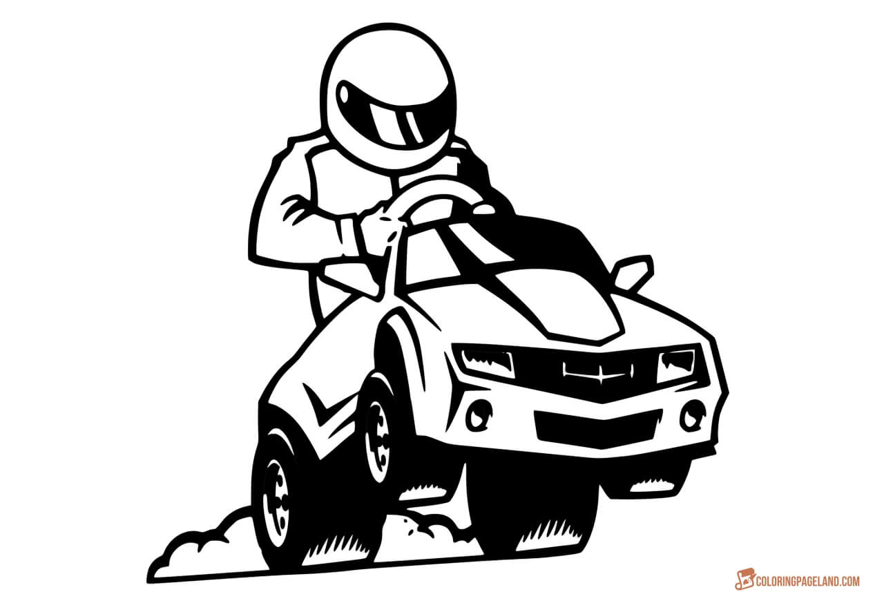 Printable Race Car Coloring Pages
