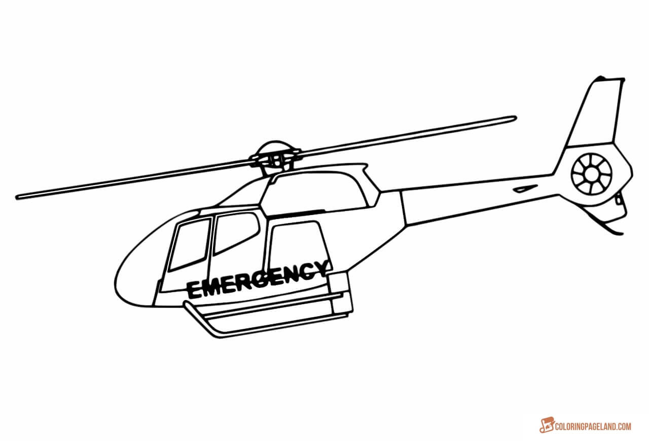 Printable Helicopter Templates for Coloring