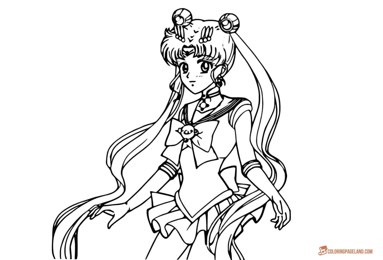 New Coloring Book Pages of  Sailor Moon