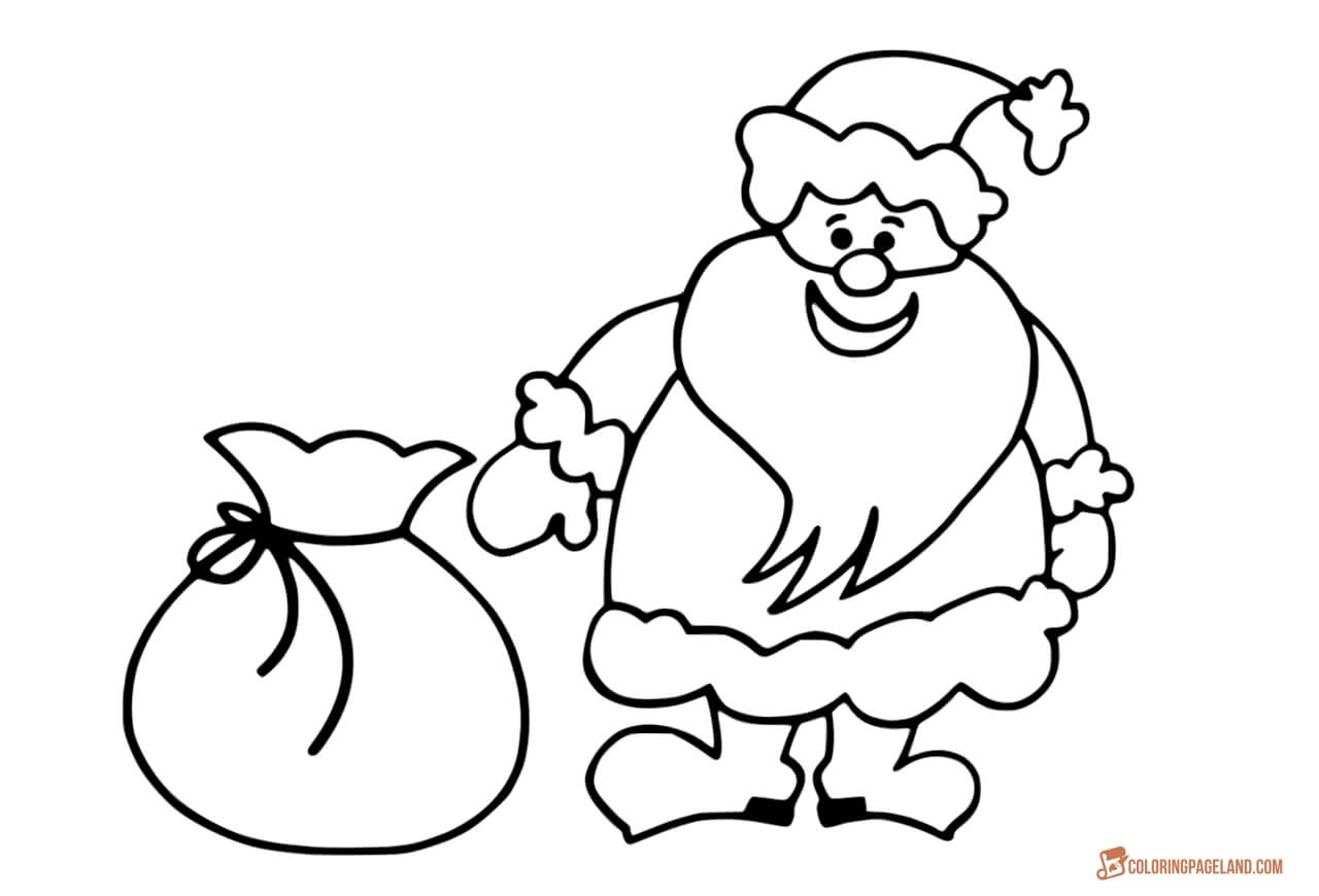 Coloring Pages of Santa Claus