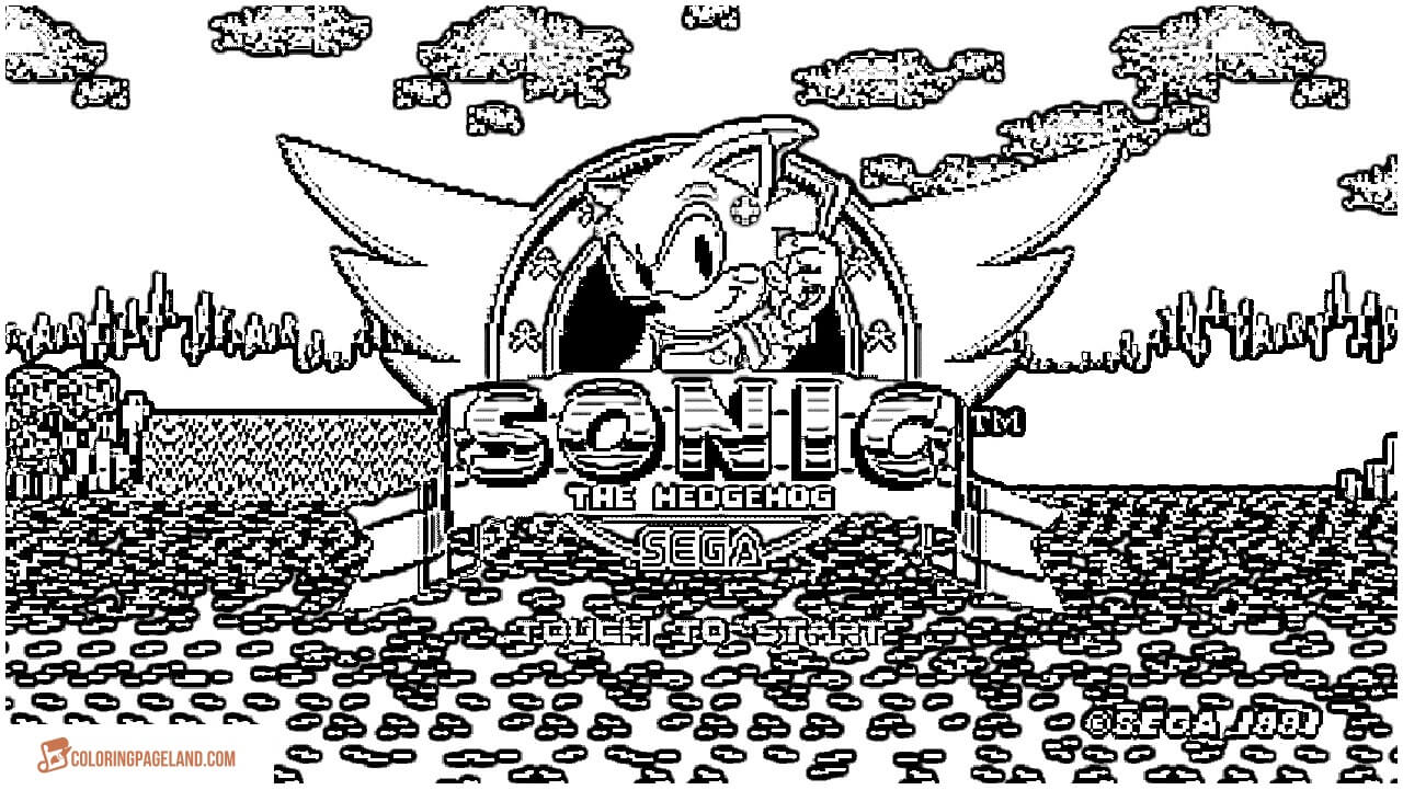 Coloring Pictures of Sonic Games